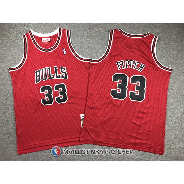 Maillot Enfant Chicago Bulls Scottie Pippen NO 33 Mitchell & Ness 1997-98 Rouge